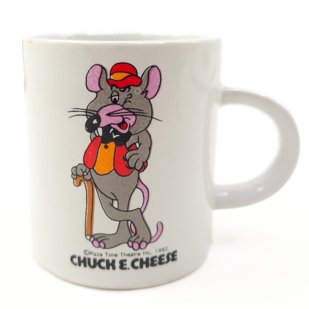 1982 Vintage Chuck E. Cheese Pizza Time Theater 4 oz. Small Mug